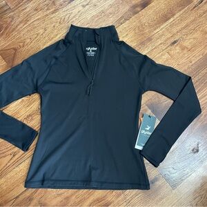 Glyder Classic Black Zip-Up Top
